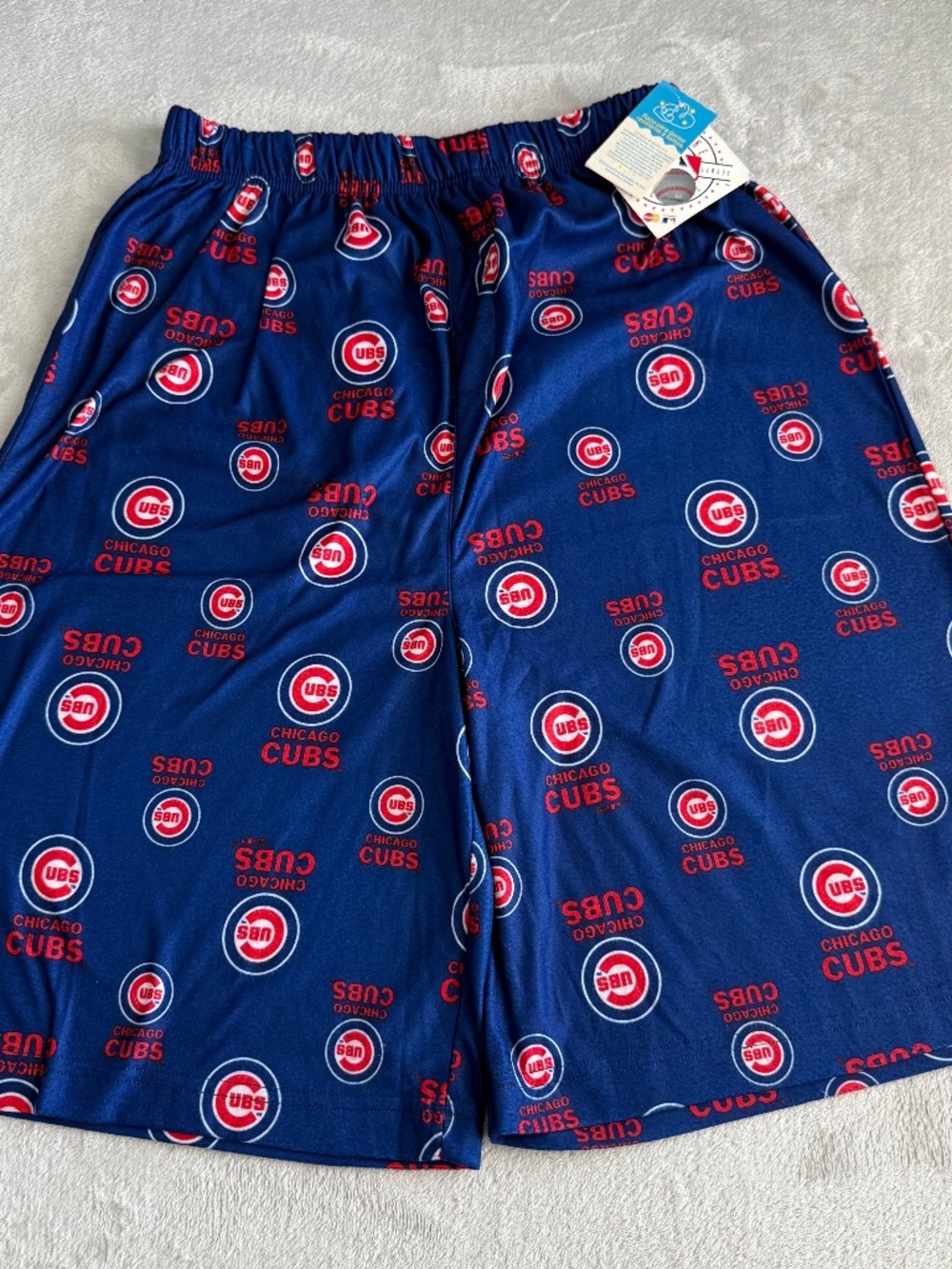 MLB Genuine Merchandise Chicago Cubs Sleepwear Shorts Size XL Flame Resistant